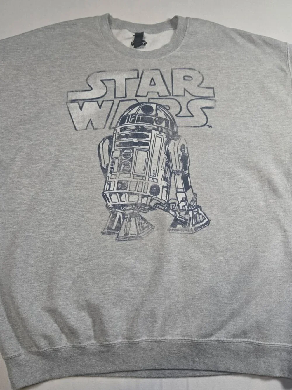 Star Wars R2-D2 Gray Graphic Crewneck Sweatshirt Gildan Men’s Size XL